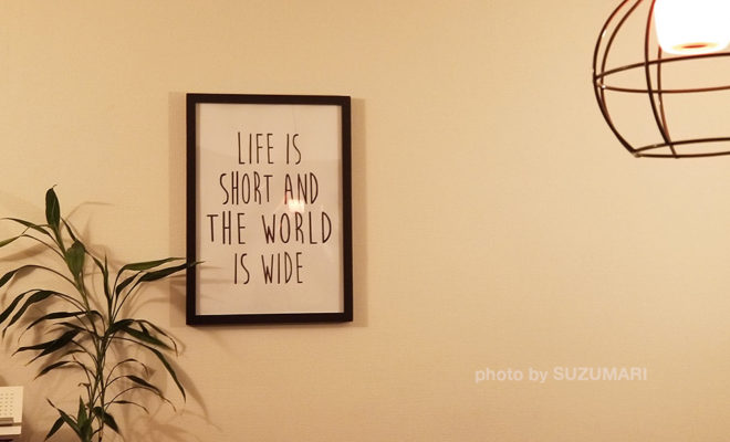 LIFE IS SHORT AND THE WORLD IS WIDE