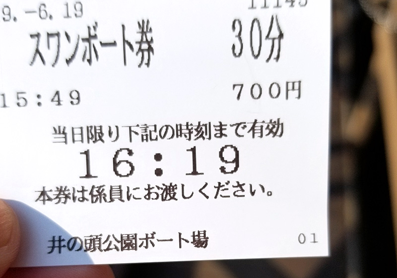 スワンボート券
