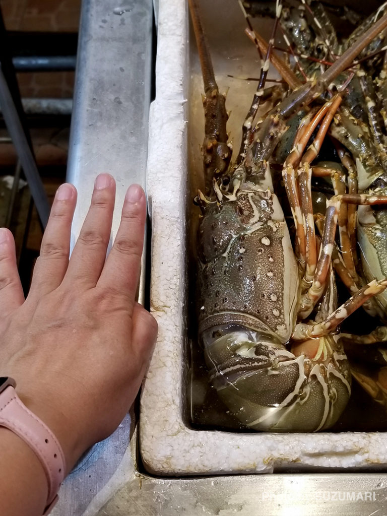 Thai food&Seafoodのでかい海老