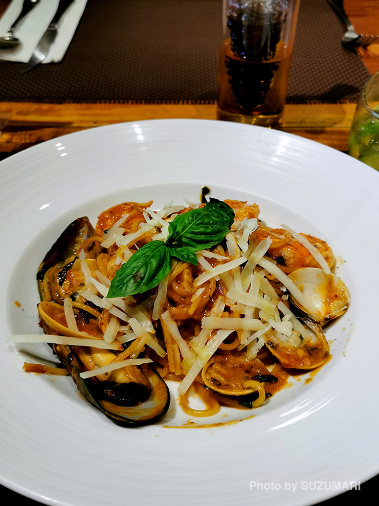 ムール貝たっぷりのパスタ
