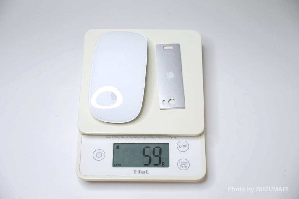 「Magic Mouse」本体の重さ
