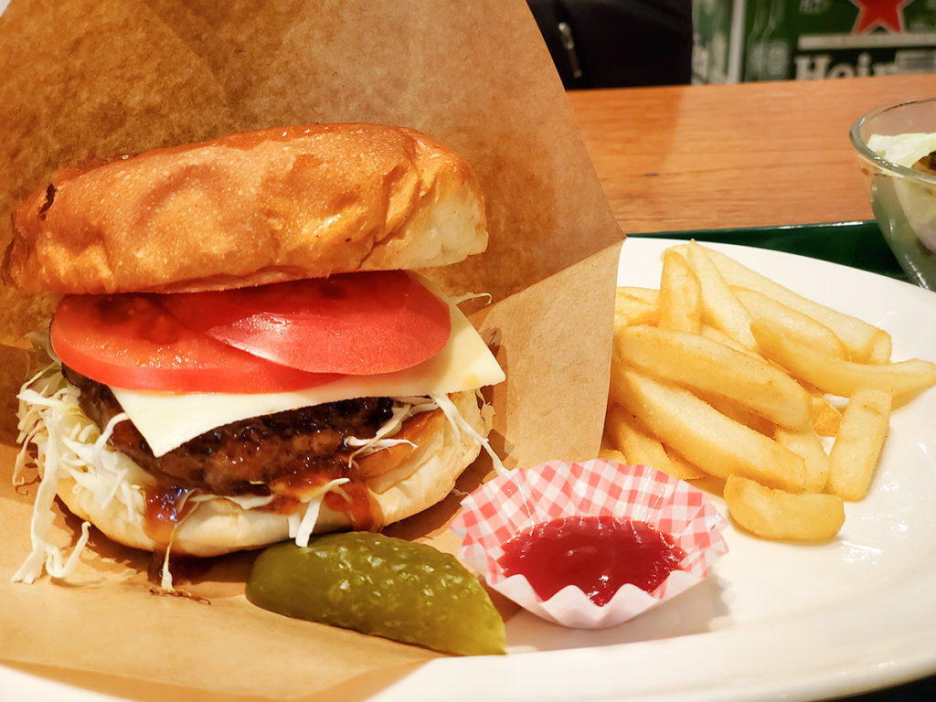 ハンバーガー大きいよ!