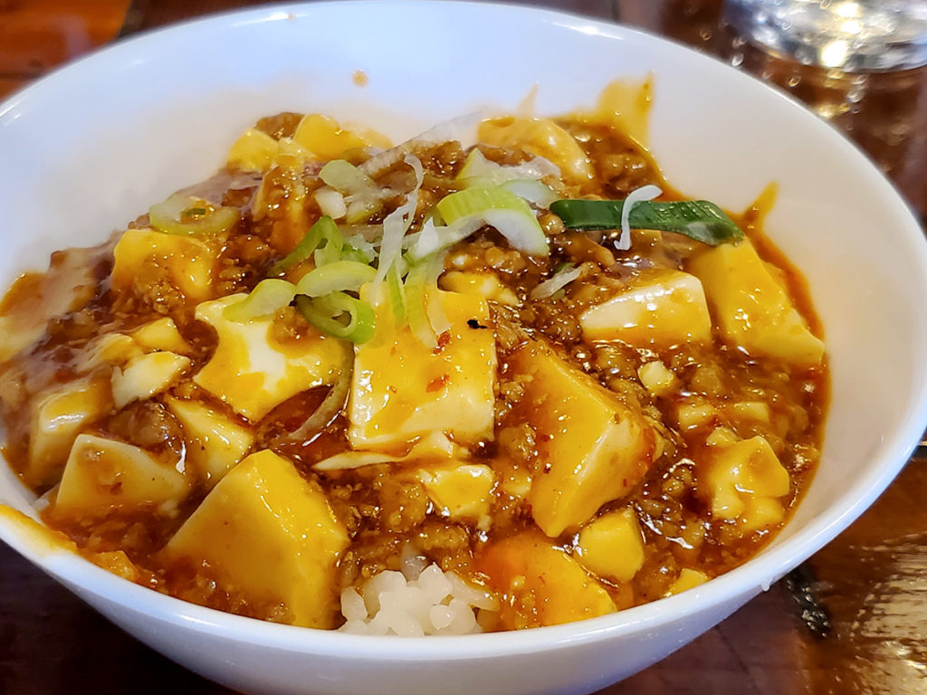 麻婆豆腐のどんぶり