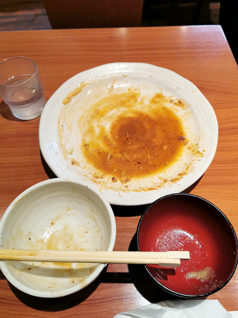食べ終わった食器
