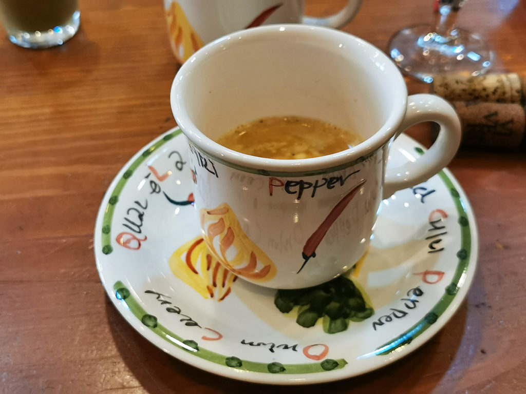 食後のコーヒー